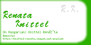 renata knittel business card